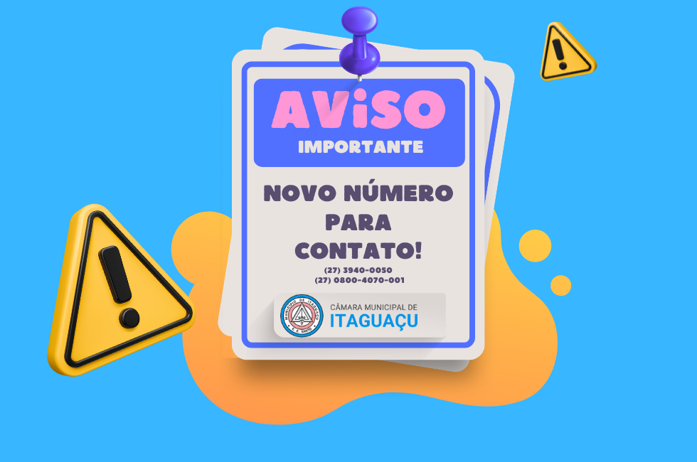 CÂMARA MUNICIPAL MAIS CONECTADA: ANOTE NOSSO NOVO NÚMERO!